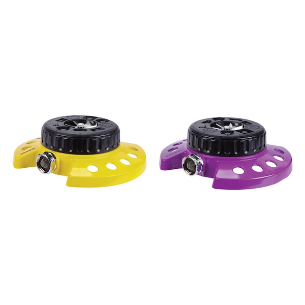 Dramm ColorStorm Metal Sled Base 9-Pattern Turret Sprinkler 575 sq ft 1 pk